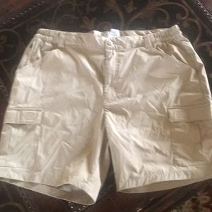 LL Bean khaki cargo shorts